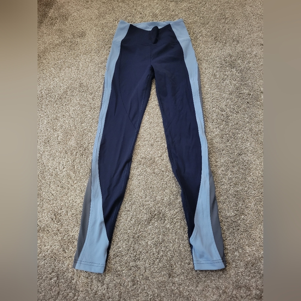 lululemon athletica Navy and Light Blue Leggings
